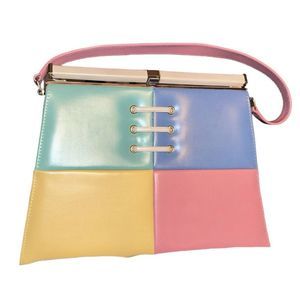 Vintage Mid Century Color-block Naturalizer Purse